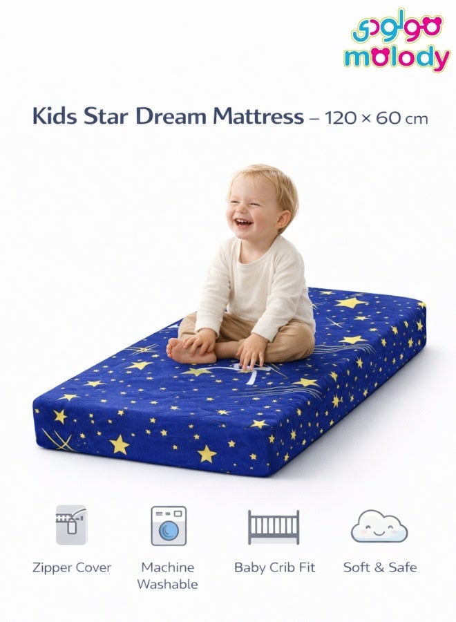 molody Premium Baby Cot Mattress 120×60 cm – Extra Comfort Thickness, Removable Zippered Washable Cover, Soft & Safe for Babies - Image 5